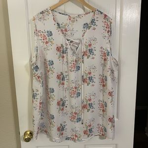 Terra & Sky floral blouse